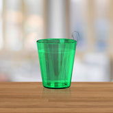 Green Plastic Shot Glass